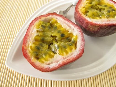 Fresh passion fruit Stock Photos