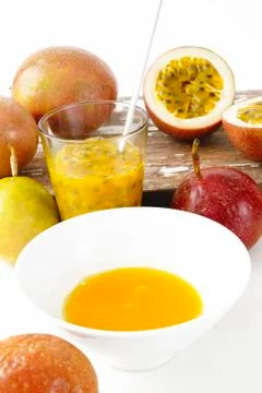 Fresh passionfruit Stock Photos