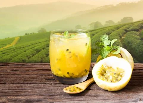 Fresh passionfruit Stock Photos