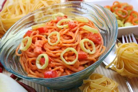 Fresh pasta Stock Photos