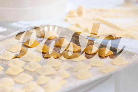 Fresh pasta Stock Photos