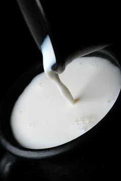Fresh pasteurized cow's milk Stock Photos