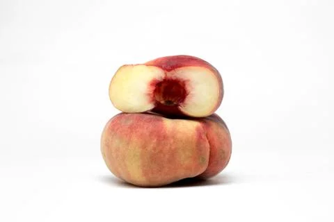 Fresh peach on the table Stock Photos