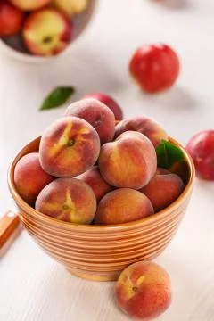 Fresh peaches Stock Photos