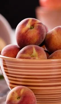 Fresh peaches Stock Photos
