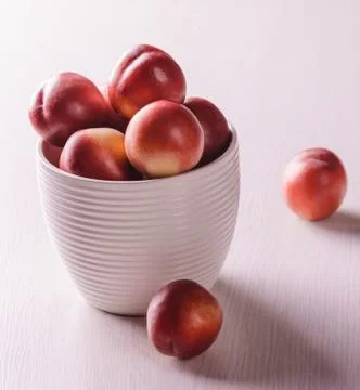 Fresh peaches Stock Photos