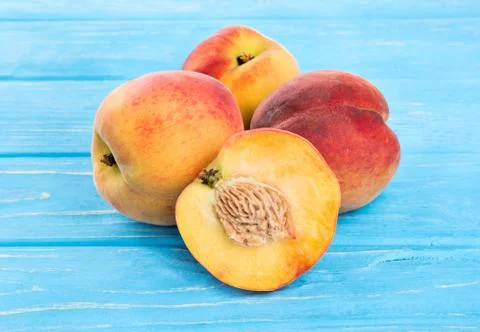 Fresh peaches Stockfoto's
