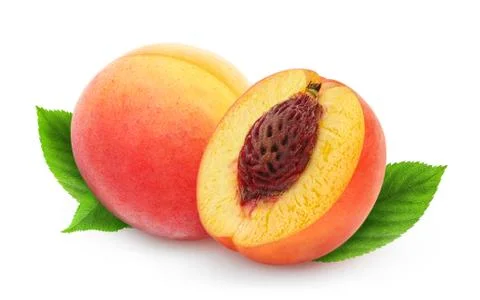 Fresh peaches Stock Photos