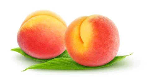 Fresh peaches Stock Photos