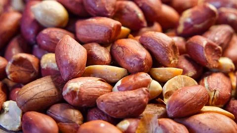 Fresh Peanut Texture. Emphasizes texture, perfect for culinary arts Foto stock