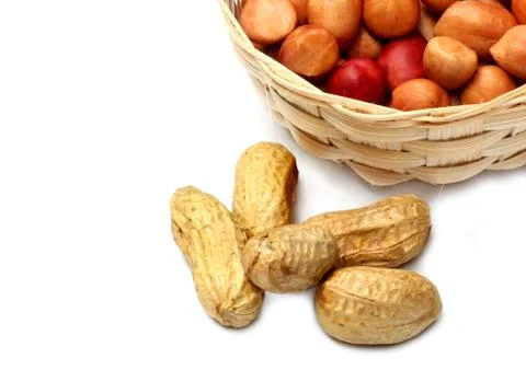 Fresh peanuts Stock Photos