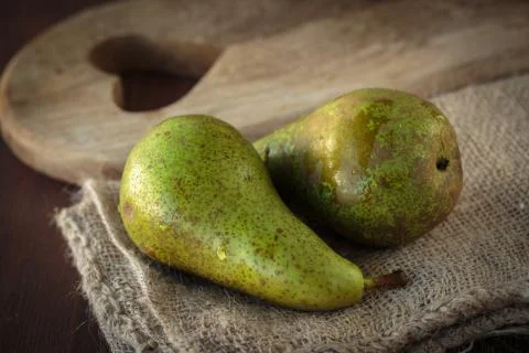 Fresh pear fruit Stock Photos