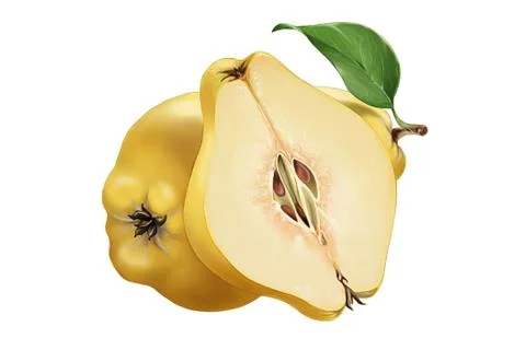 Fresh pear isolated on white background Stock Photos