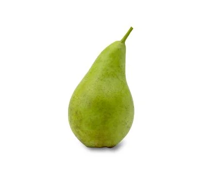 Fresh pear isolated on a white background showcasing its natural green colo.. Stock Photos