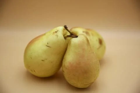 Fresh pears as a background, top view. for web designers Stock Photos