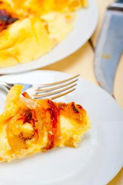 Fresh pears pie Stock Photos