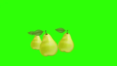 Fresh pears rotating around Stock Footage 276207446