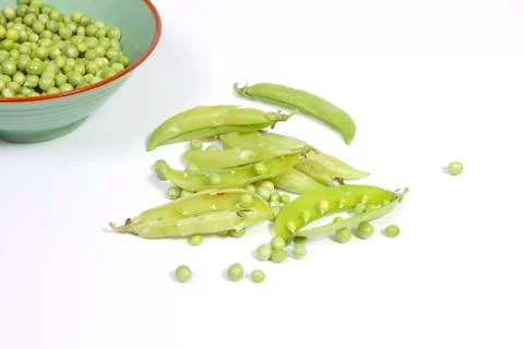 Fresh peas Stock Photos