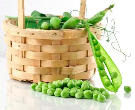 Fresh peas Stock Photos