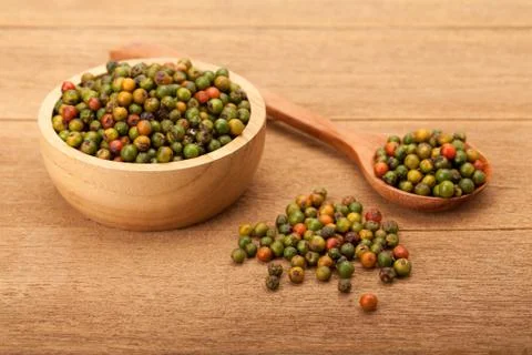 Fresh peppercorns Stock Photos
