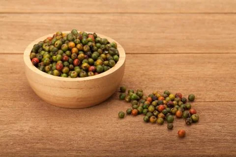 Fresh peppercorns Stock Photos