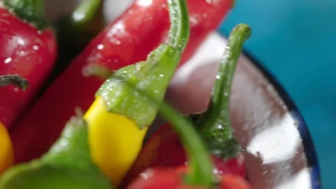 Fresh Peppers Stock Footage 102177675