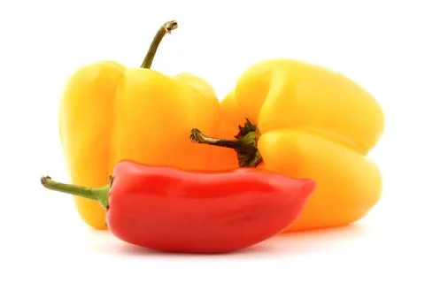 Fresh peppers vegetable Stock Photos