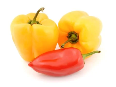 Fresh peppers vegetable Stock Photos