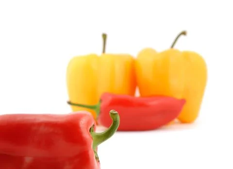 Fresh peppers vegetable Stock Photos