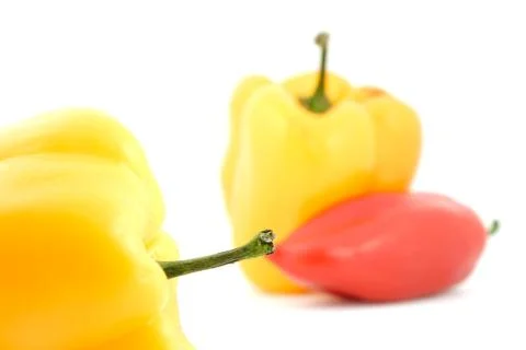 Fresh peppers vegetable Stock Photos