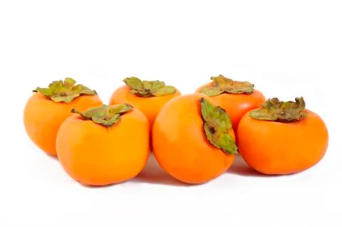 Fresh persimmon Stock Photos