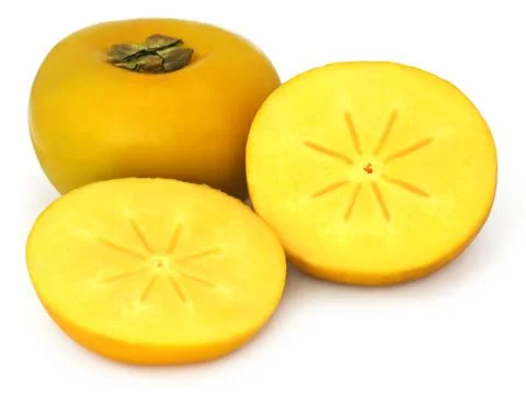 Fresh persimmon Stock Photos