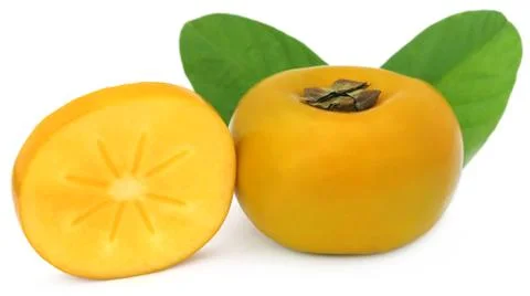 Fresh persimmon Stock Photos