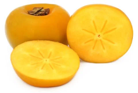 Fresh persimmon Stock Photos
