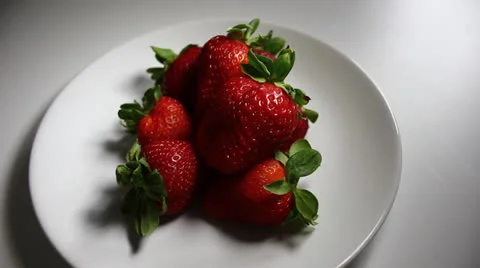Fresh Picked Strawberries Stock Footage 22952349