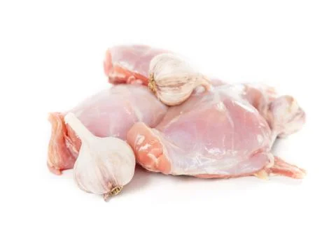 Fresh piece of rabbit Foto stock