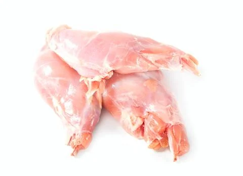 Fresh piece of rabbit Stock Photos