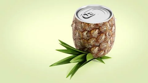 Fresh pineapple juice Stockillustratie
