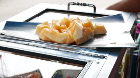 Fresh pineapple in plastic bag Stock Footage 55638541