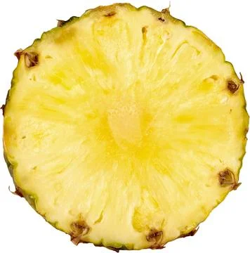 Fresh pineapple slice Stock Photos