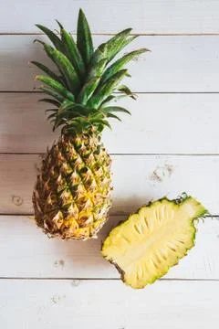 Fresh pineapples Foto stock