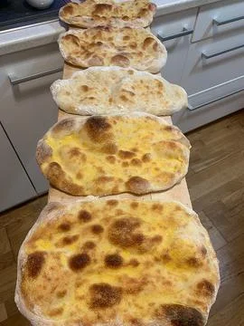 Fresh pinsa Stock Photos