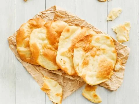 Fresh pitas bread Stock Photos