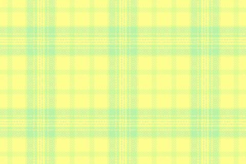 Fresh, pixelated plaid pattern in pastel yellow and mint green. Versatile des Illustrazione stock