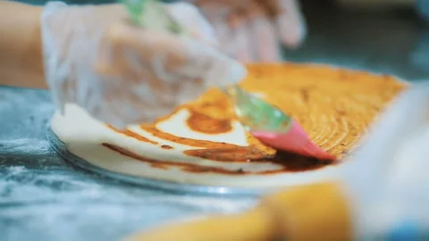 Fresh pizza Stock Footage 91291622