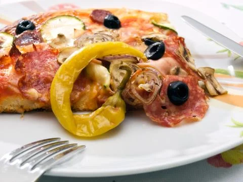 Fresh pizza Stock Photos