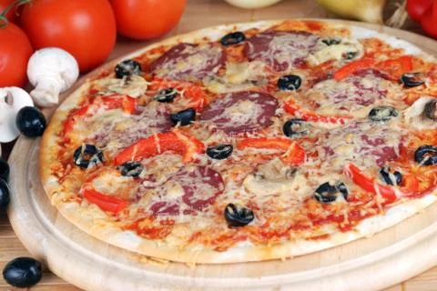 Fresh pizza Stock Photos