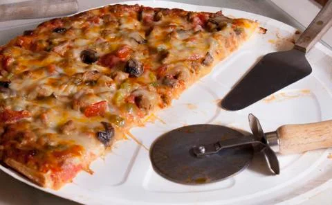 Fresh pizza Stock Photos
