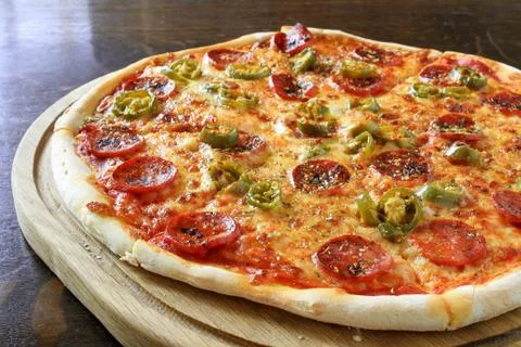 Fresh pizza Stock Photos