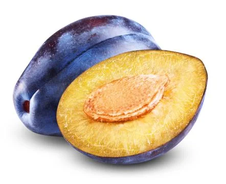 Fresh plum Stock Photos